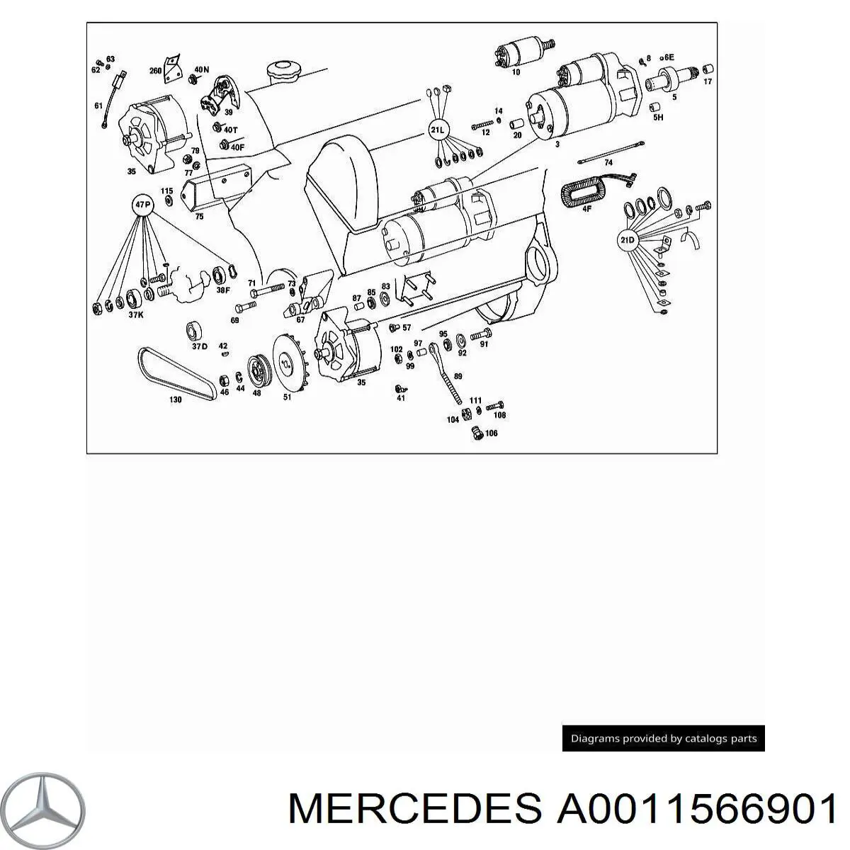  Mercedes A0011567001 precio, desde 25,50 EUR