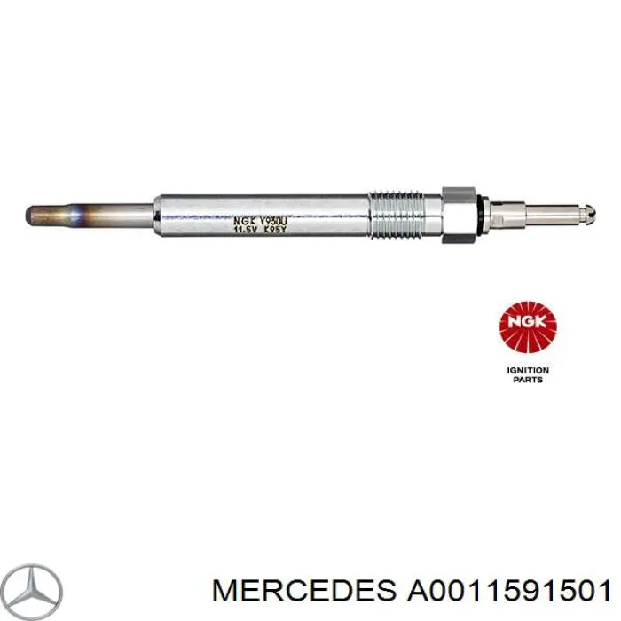 Bujías incandescentes Mercedes A0011591501 precio, desde 14,63 EUR
