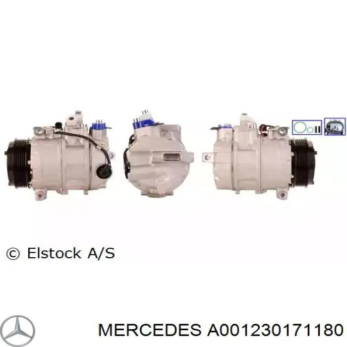 A001230171180 Mercedes compresor de aire acondicionado