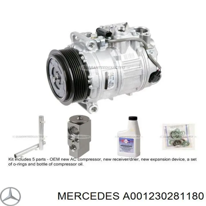 A001230281180 Mercedes compresor de aire acondicionado
