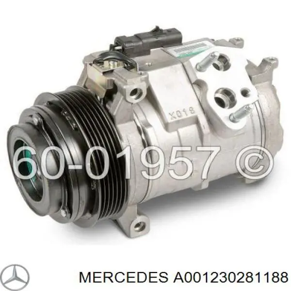 A001230281188 Mercedes compresor de aire acondicionado