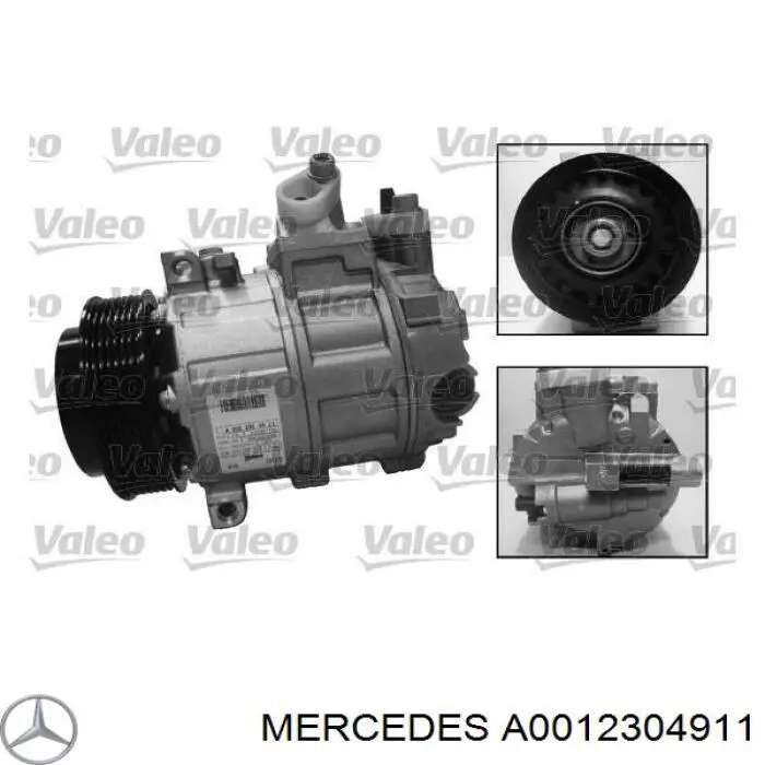 A0012304911 Mercedes compresor de aire acondicionado