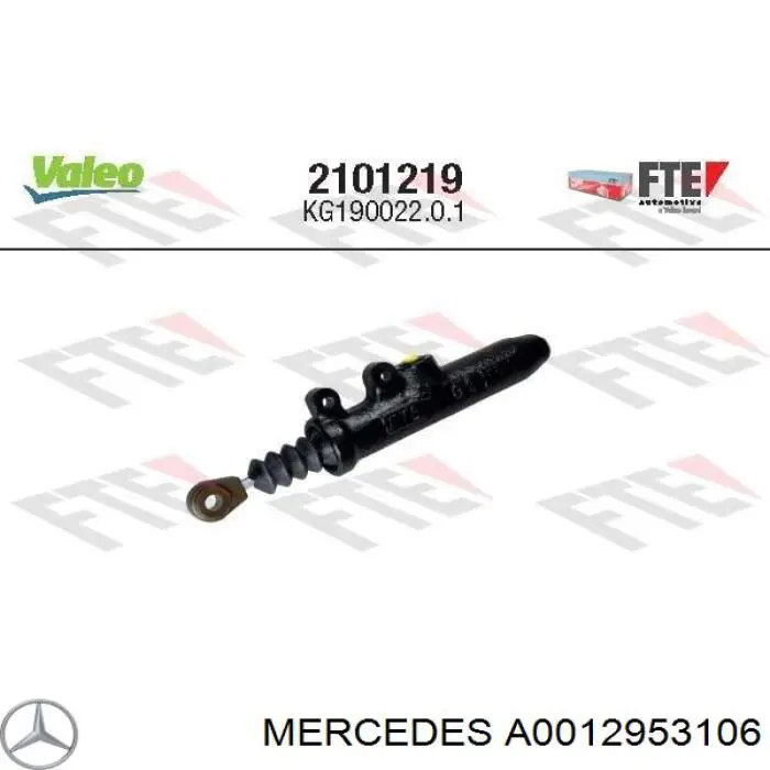 A0012953106 Mercedes cilindro maestro de embrague