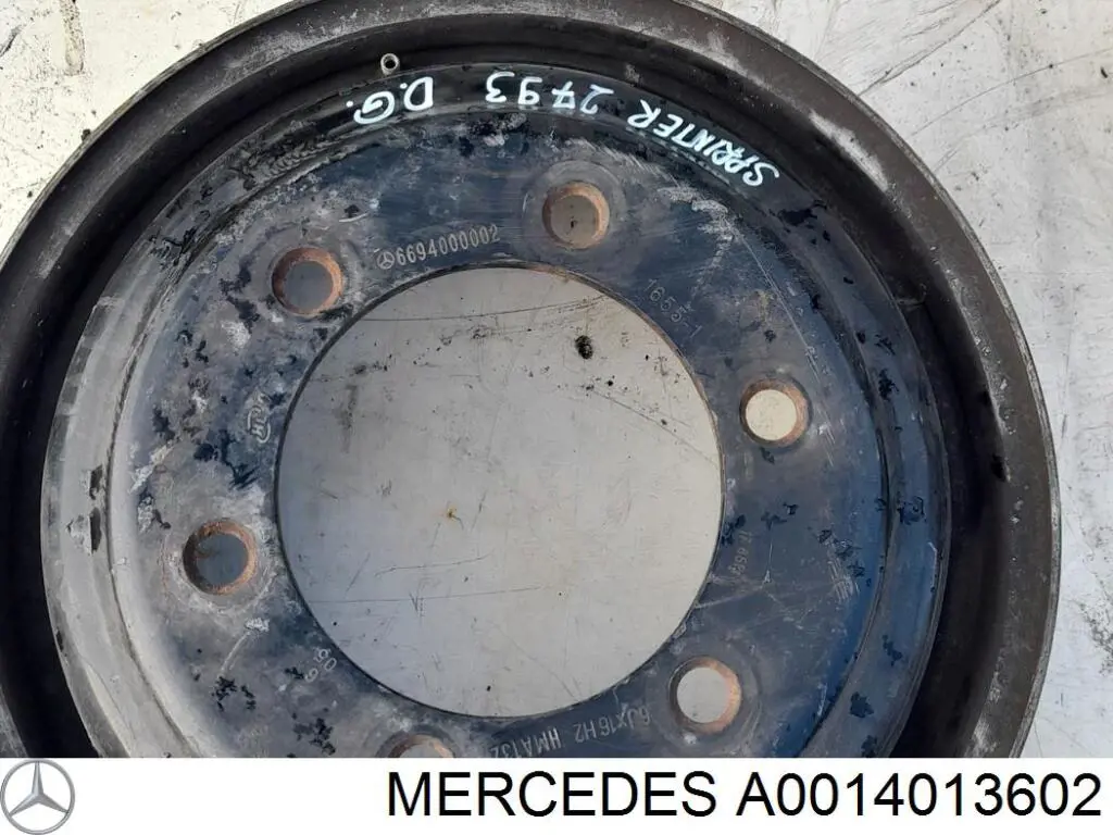 Comprar A0014013602 Mercedes Llantas de acero (Estampado)