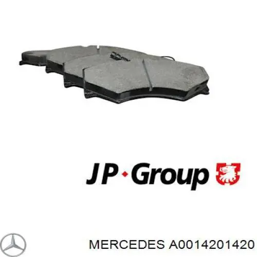 Pastillas freno delanteras Mercedes A0014201420 precio, desde 20,06 EUR