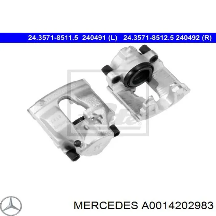 Comprar A0014202983 Mercedes Pinza de freno delantera izquierda