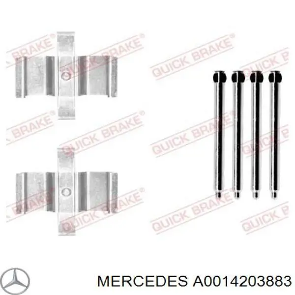 14203883 Mercedes pinza de freno trasero derecho