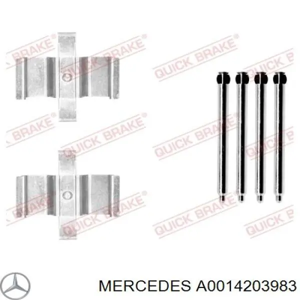 Comprar A0014203983 Mercedes Pinza de freno trasera izquierda
