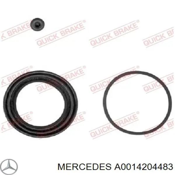 14204483 Mercedes pinza de freno delantera derecha