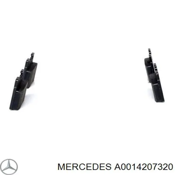 A0014207320 Mercedes pastillas de freno traseras