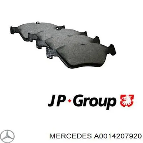 A001420792064 Mercedes pastillas de freno traseras