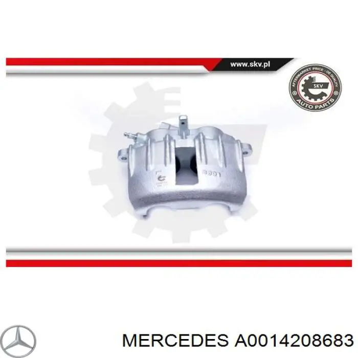 Pinza de freno delantera izquierda A0014208683 Mercedes