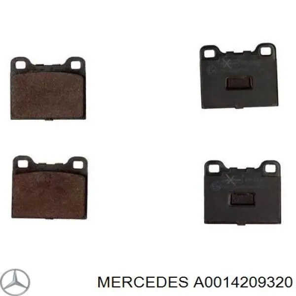 A0014209320 Mercedes Pastillas freno traseras