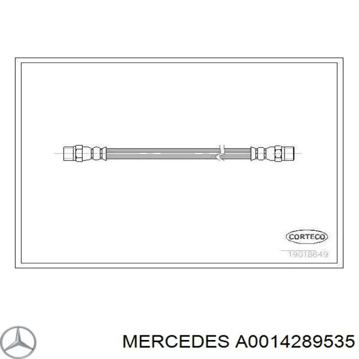 A0014289535 Mercedes latiguillo de freno delantero