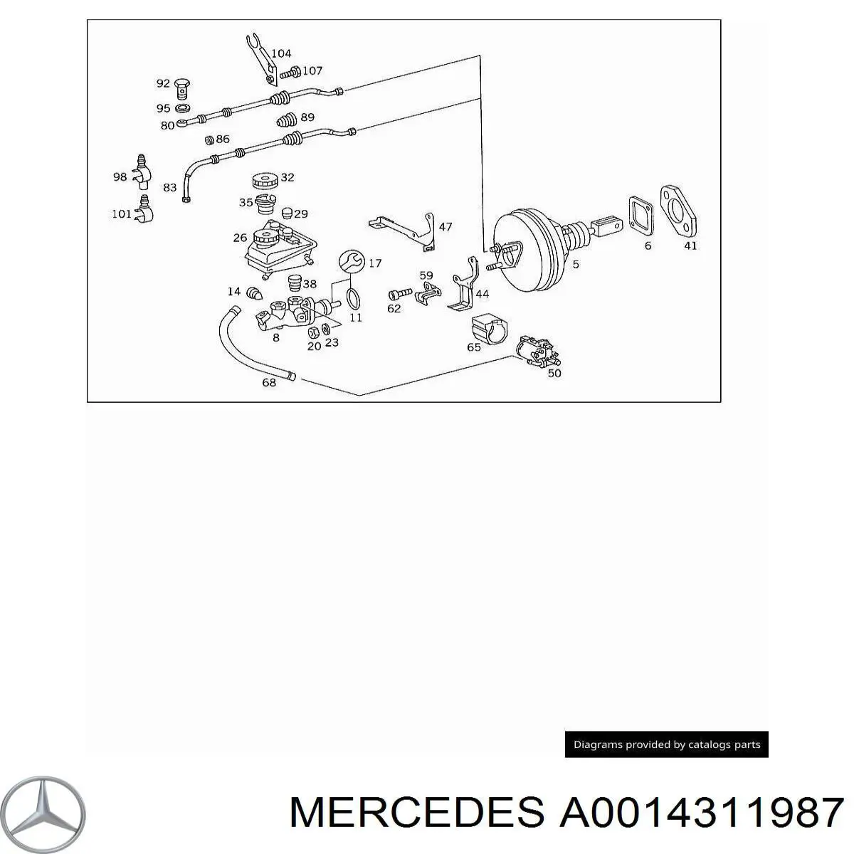 A0014311987 Mercedes 