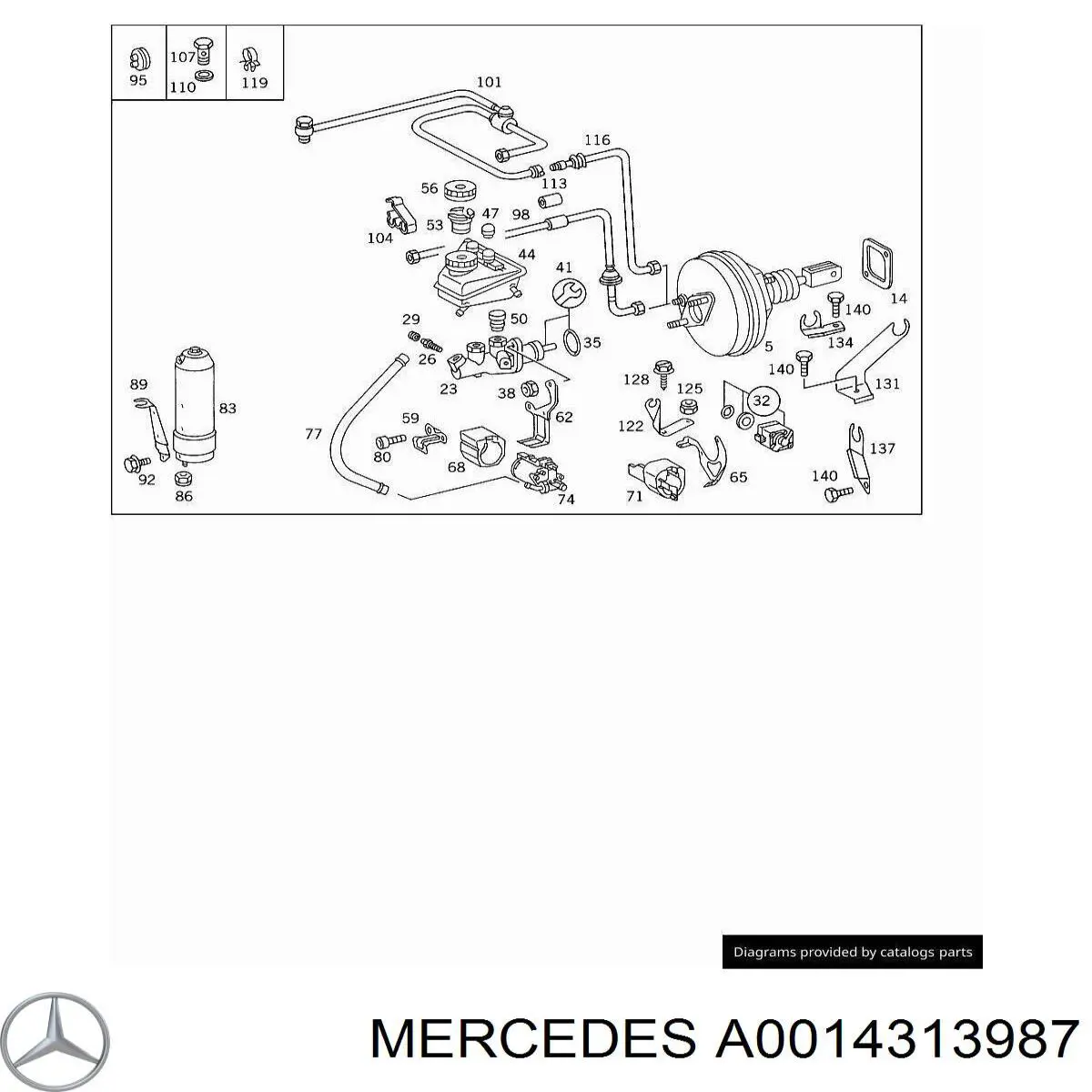 A0014313687 Mercedes 