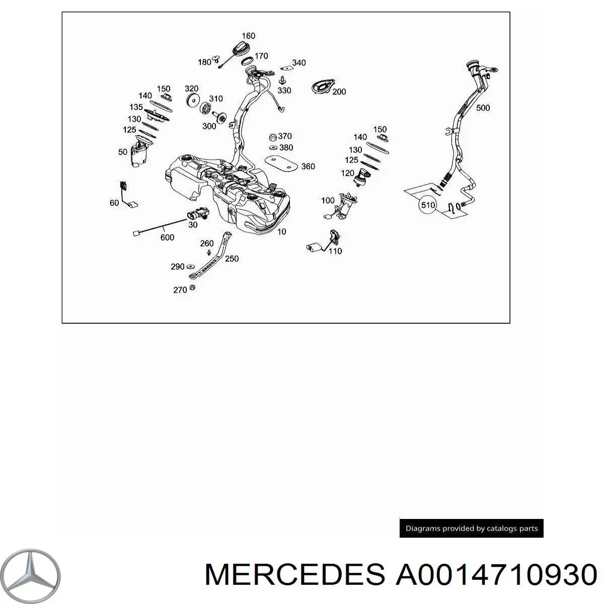  Mercedes A0014710930 precio, desde 48,02 EUR
