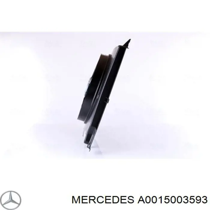 A0015003593 Mercedes difusor de radiador, aire acondicionado, completo con motor y rodete