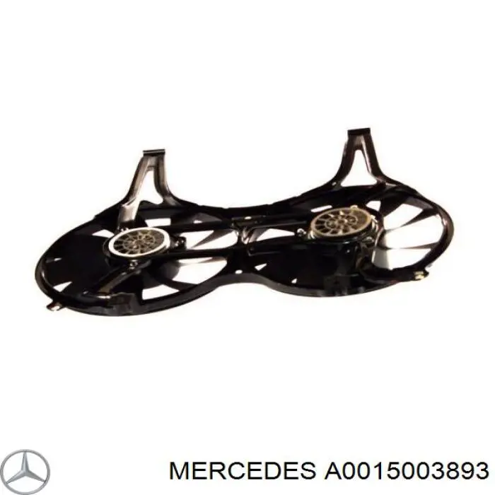 A0015003893 Mercedes difusor de radiador, aire acondicionado, completo con motor y rodete