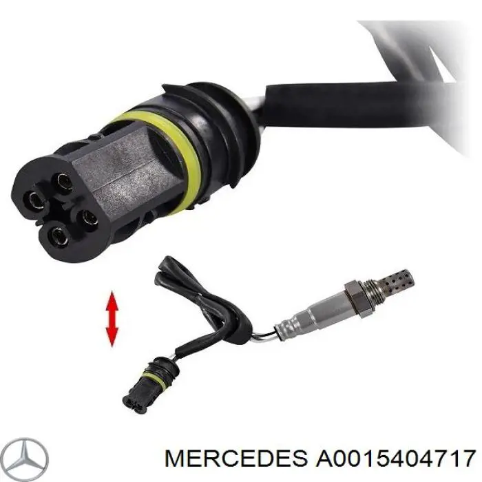 Sonda lambda, sensor de oxígeno antes del catalizador derecho A0015404717 Mercedes