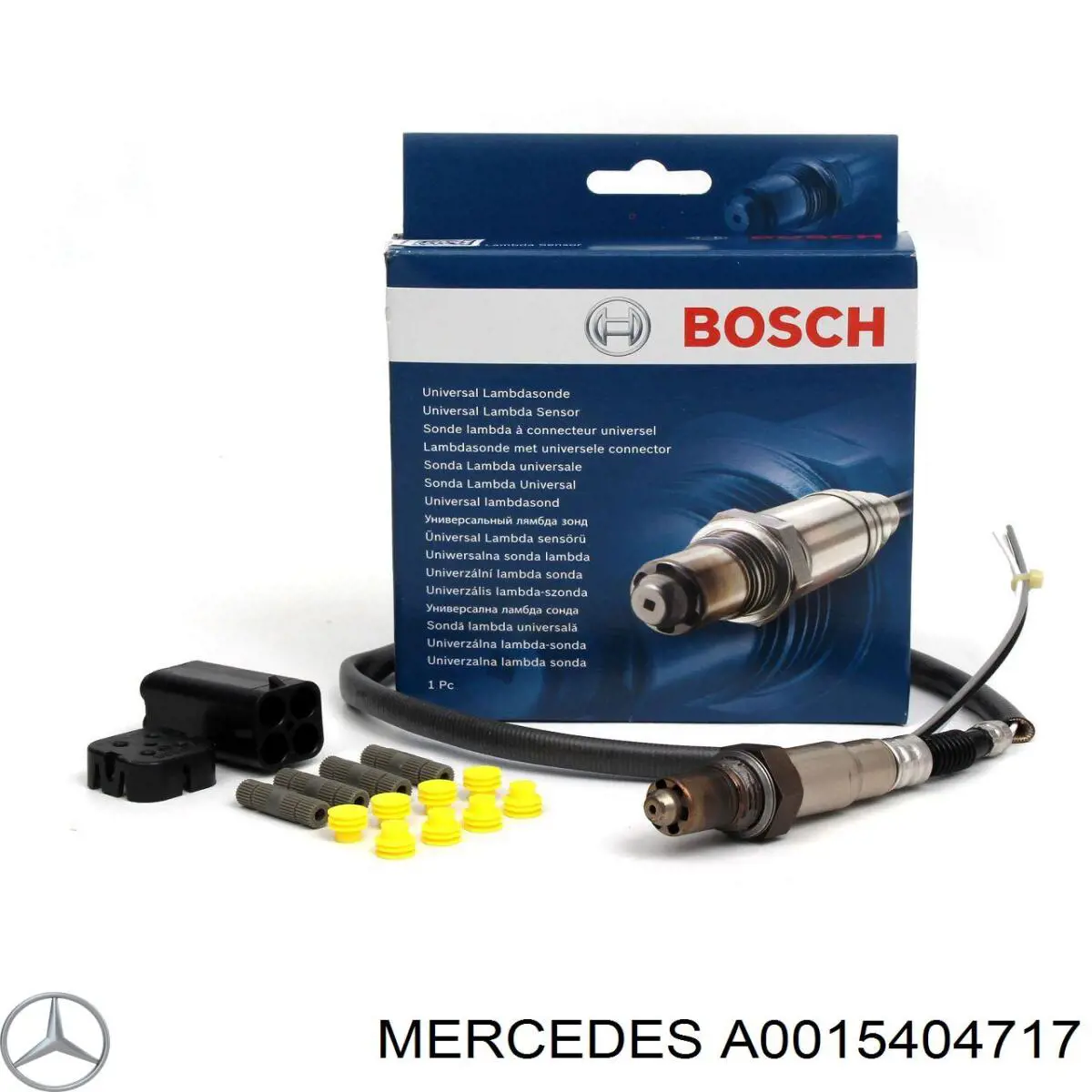 A0015404717 Mercedes sonda lambda, sensor de oxígeno antes del catalizador derecho