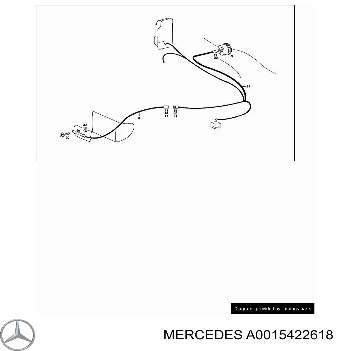 A0015422618 Mercedes sensor, temperaura exterior