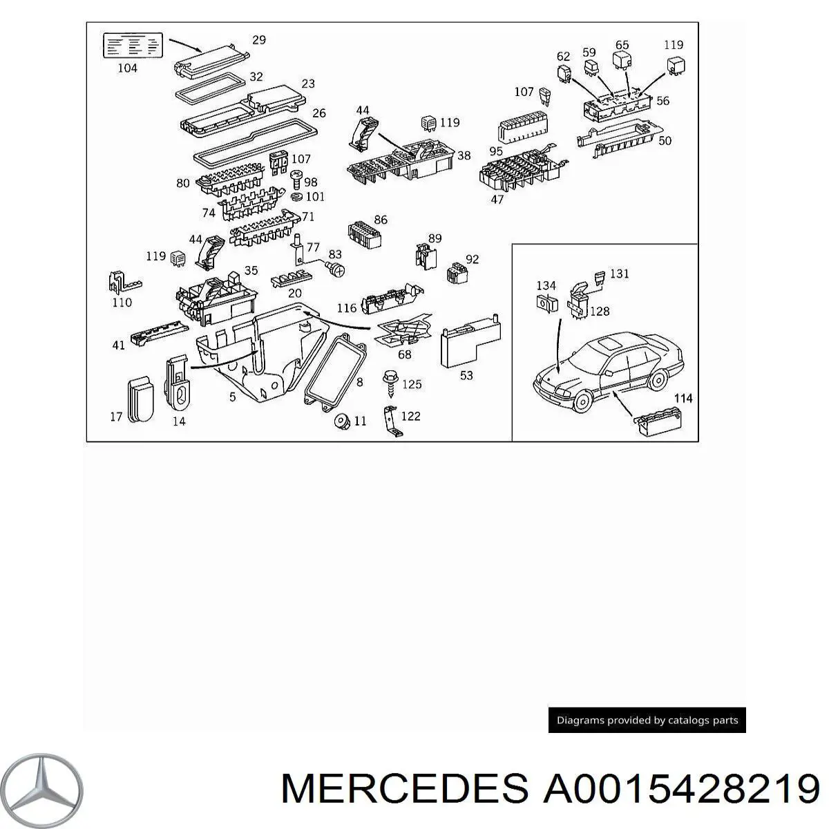 Regulador de velocidad del ventilador de refrigeración (unidad de control) Mercedes A0015428219 precio, desde 43,56 EUR