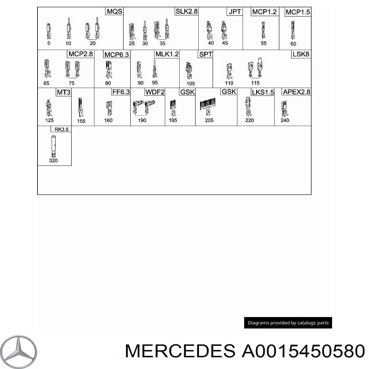  Mercedes A0015450580 precio, desde 7,02 EUR