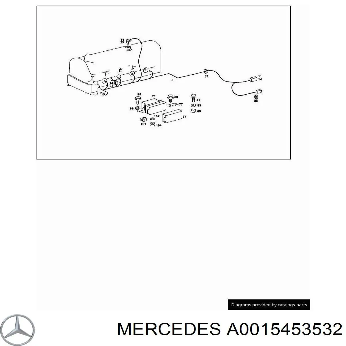  Mercedes A0015453532 precio, desde  