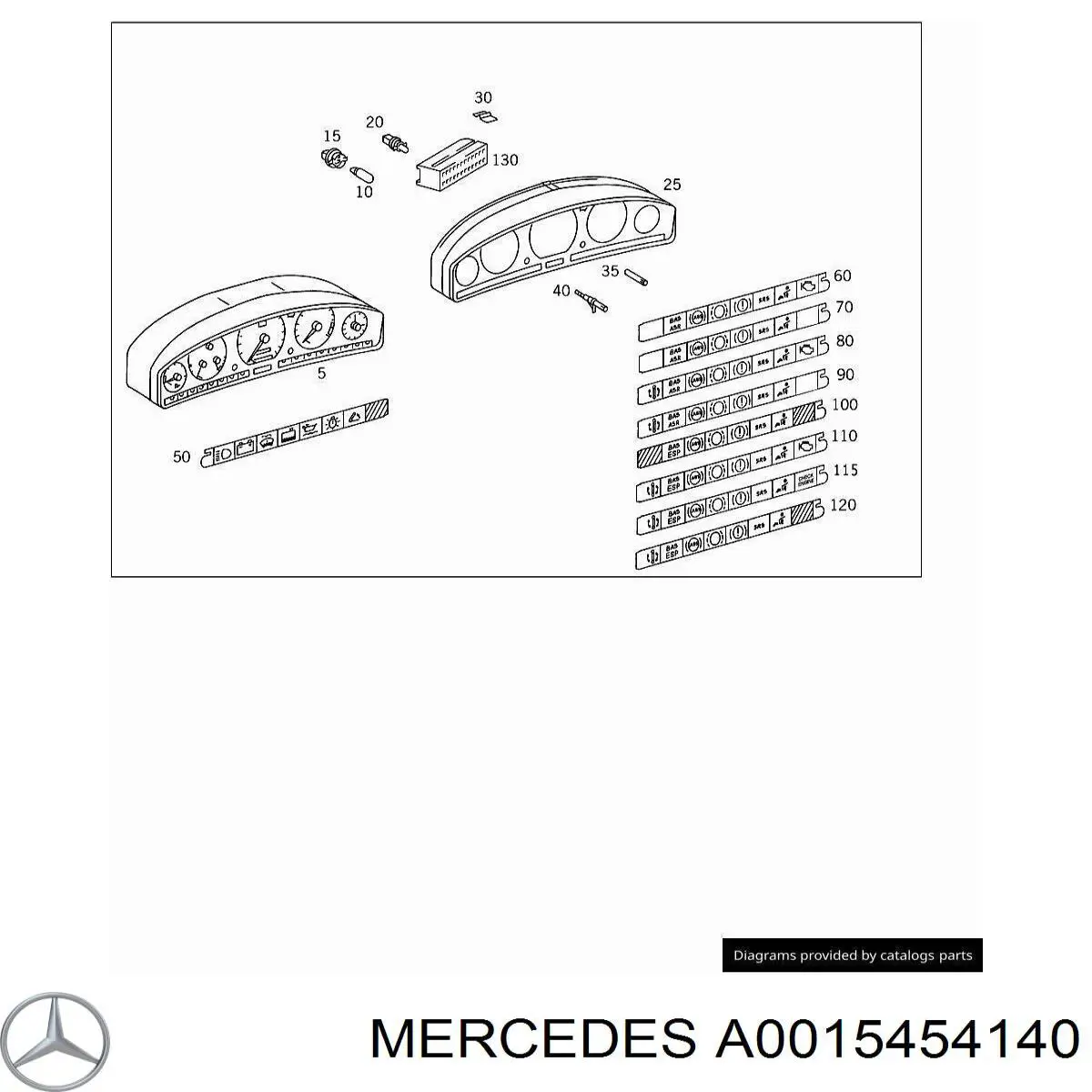  Mercedes A0015454140 precio, desde 9,18 EUR