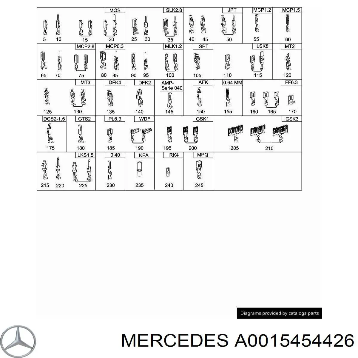  Mercedes A0015454426 precio, desde 7,28 EUR