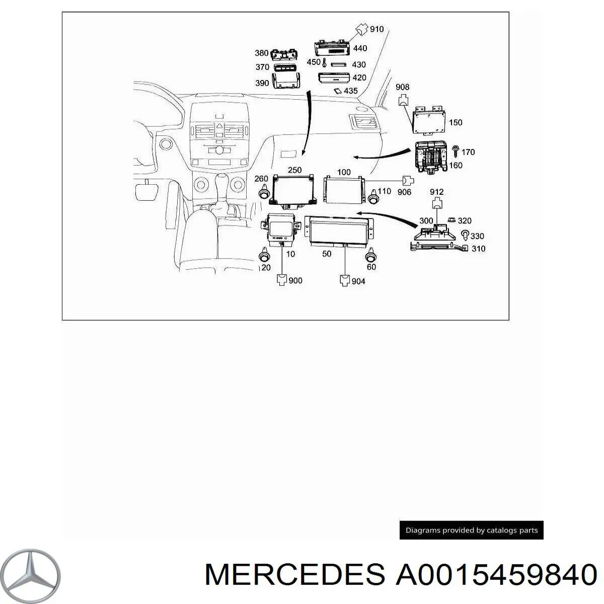  Mercedes A0015459840 precio, desde 17,89 EUR