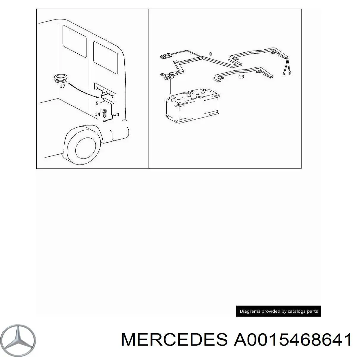  Mercedes A0015468641 precio, desde 5,44 EUR