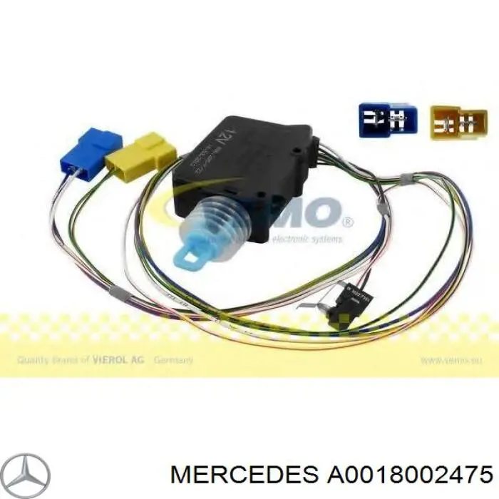 A0018002475 Mercedes elemento de regulación, cierre centralizado, puerta de maletero