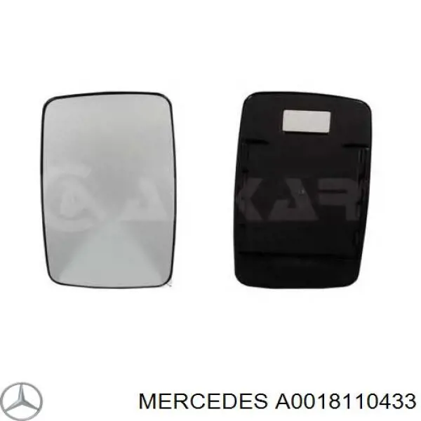 A0018110433 Mercedes Cristal de espejo retrovisor derecho