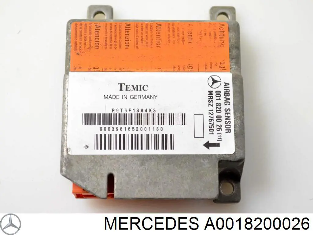 A0018200026 Mercedes procesador del modulo de control de airbag