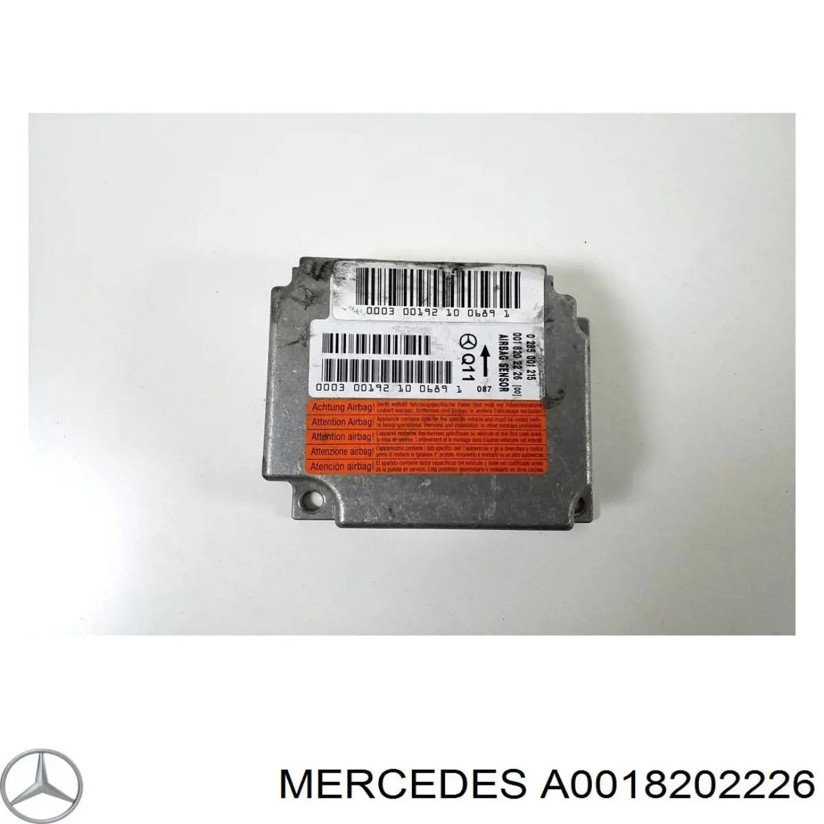 A0018202226 Mercedes procesador del modulo de control de airbag