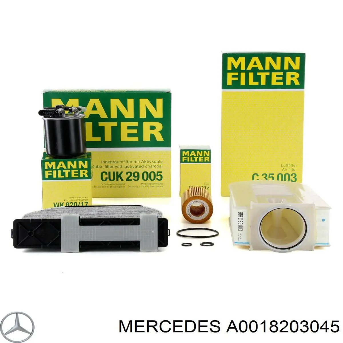 0018204245 Mercedes Escobillas Limpiaparabrisas delanteras