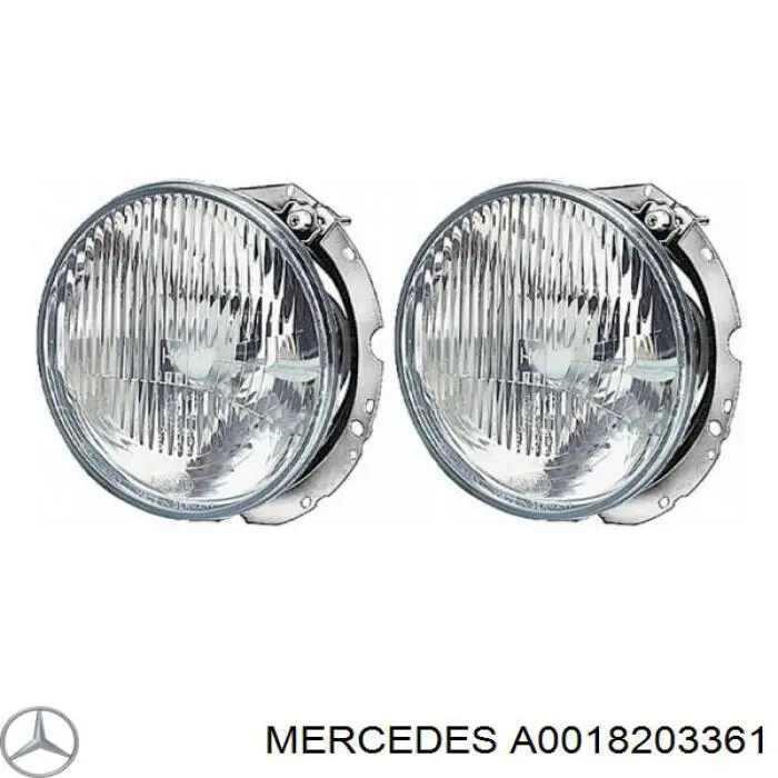 A0018203361 Mercedes lámpara, faro, izquierda/derecha