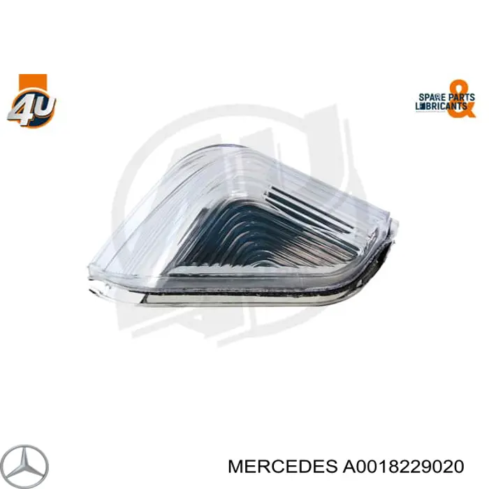 A0018229020 Mercedes luz intermitente de retrovisor exterior derecho