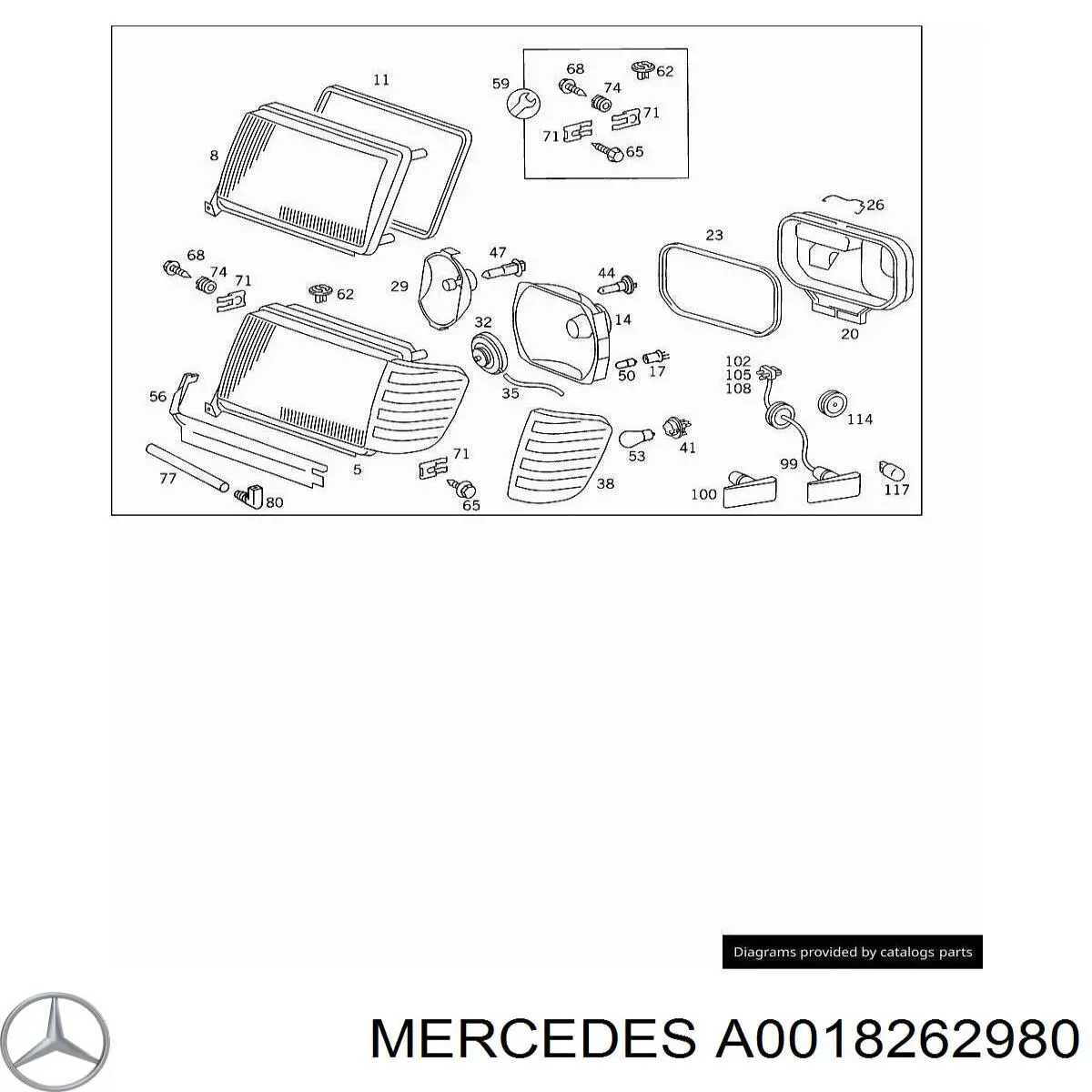  Mercedes A0018262980 precio, desde 21,51 EUR