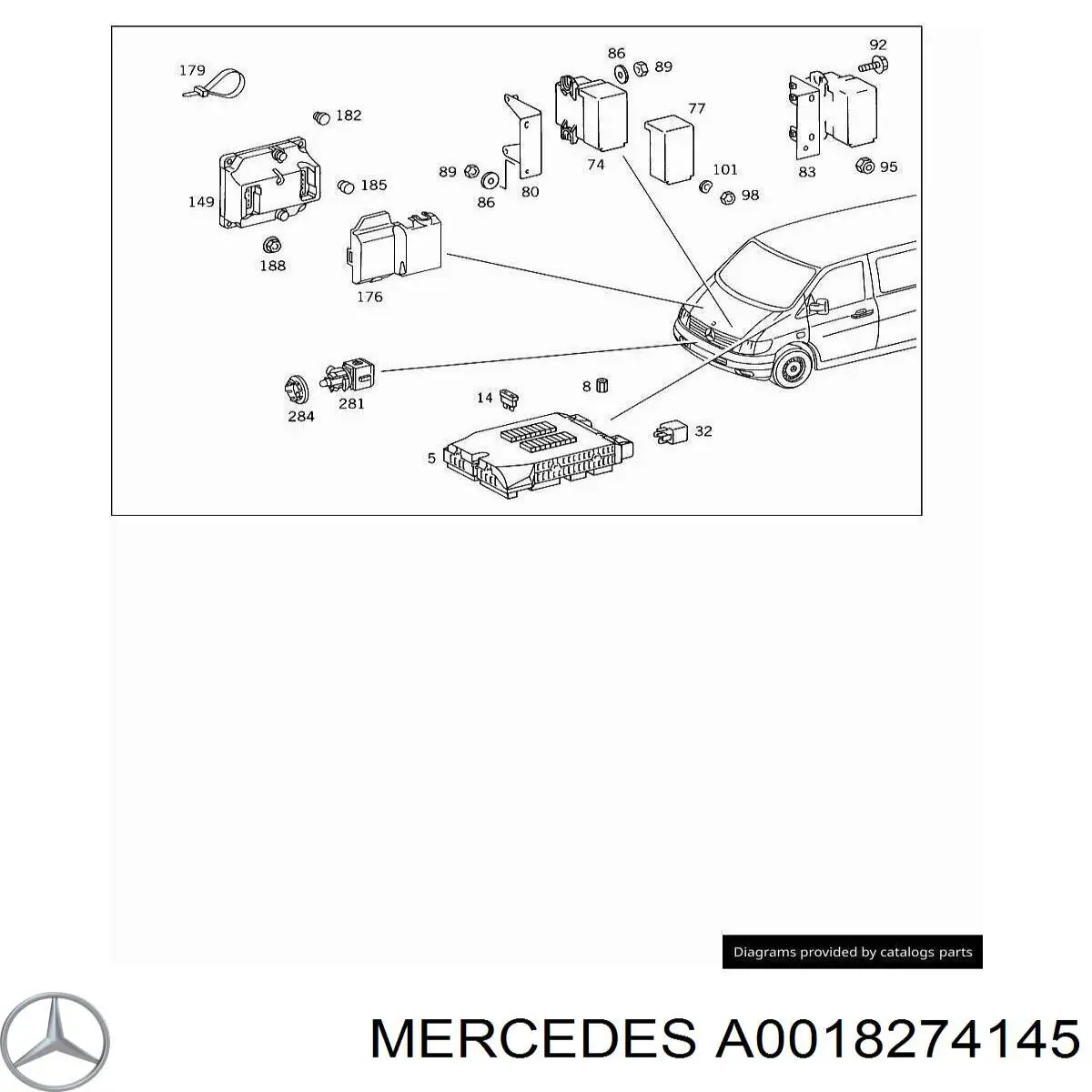 A0018274145 Mercedes 