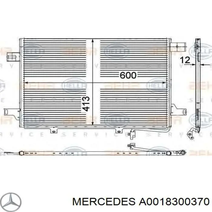 Aire acondicionado capacitor Mercedes A0018300370 precio, desde 155,88 EUR