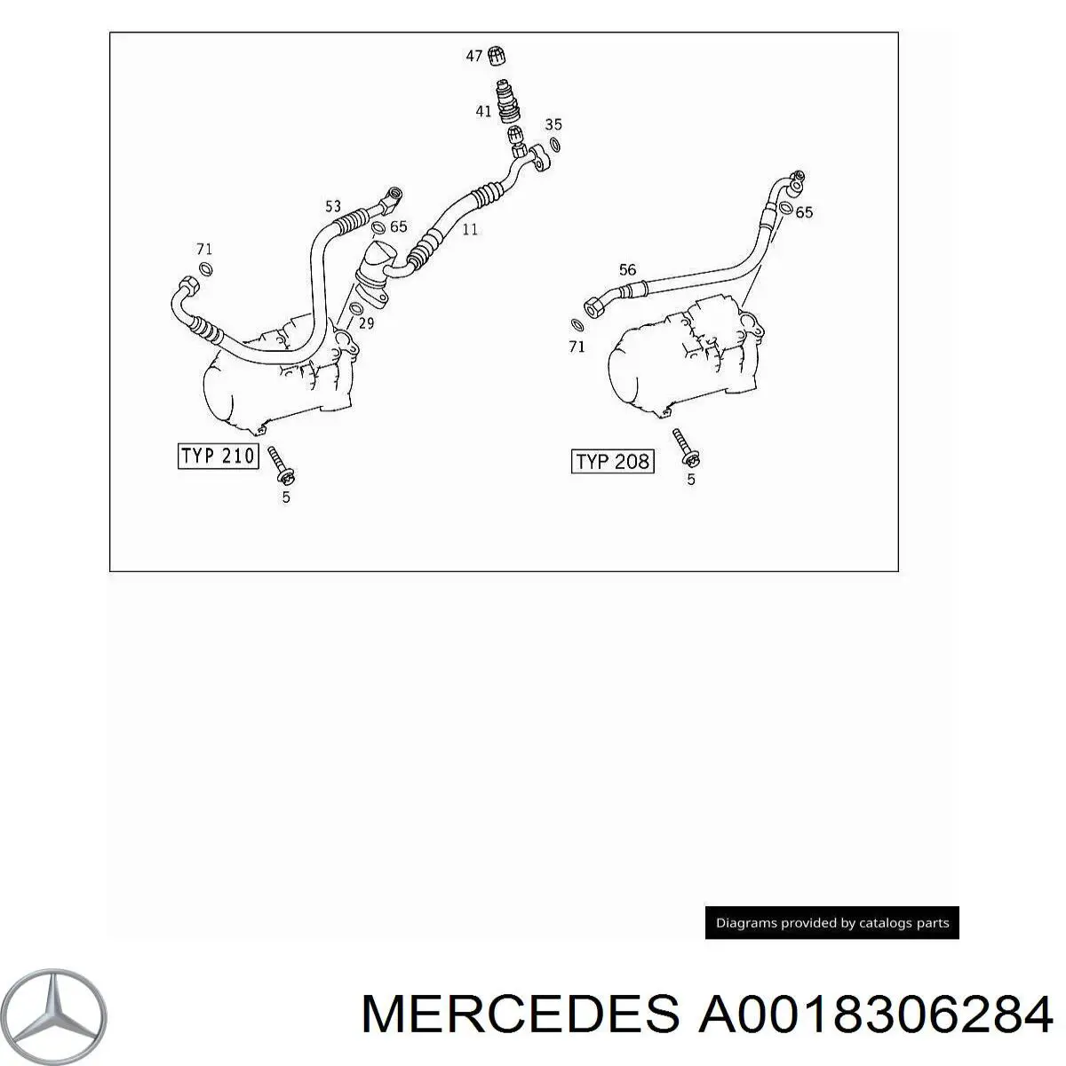  Mercedes A0018306284 precio, desde 36,89 EUR