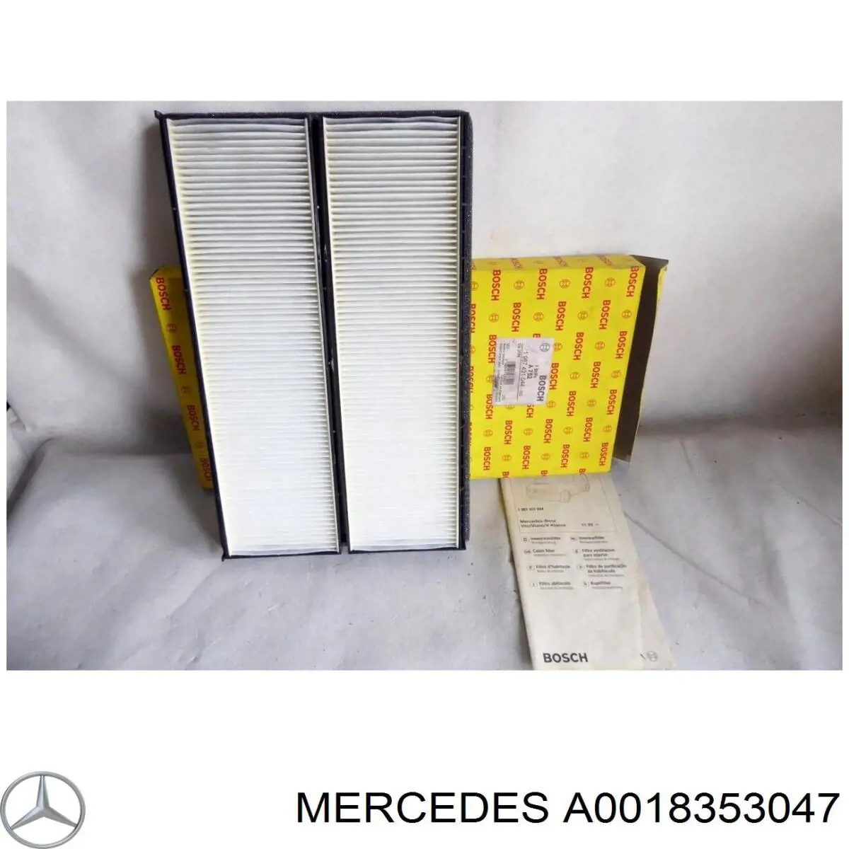Filtro de cabina Mercedes A0018353047 precio, desde 15,17 EUR