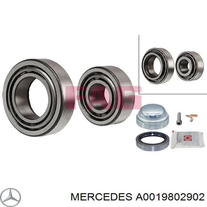 Comprar A0019802902 Mercedes Cojinete interno del cubo de rueda delantera