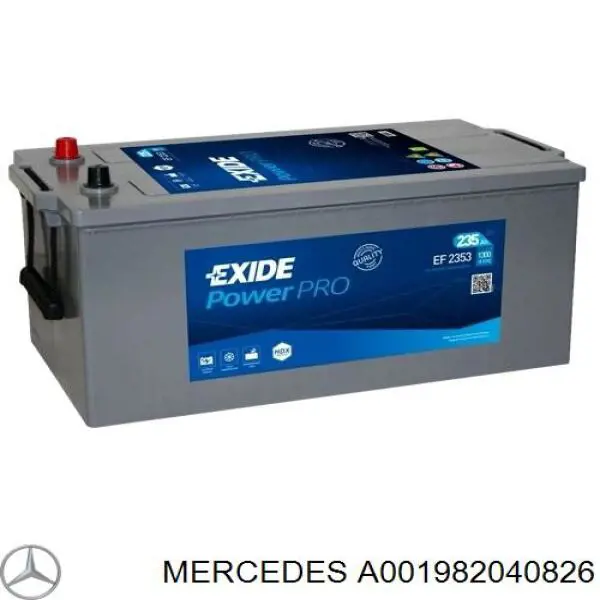 Comprar A001982040826 Mercedes Batería de coche