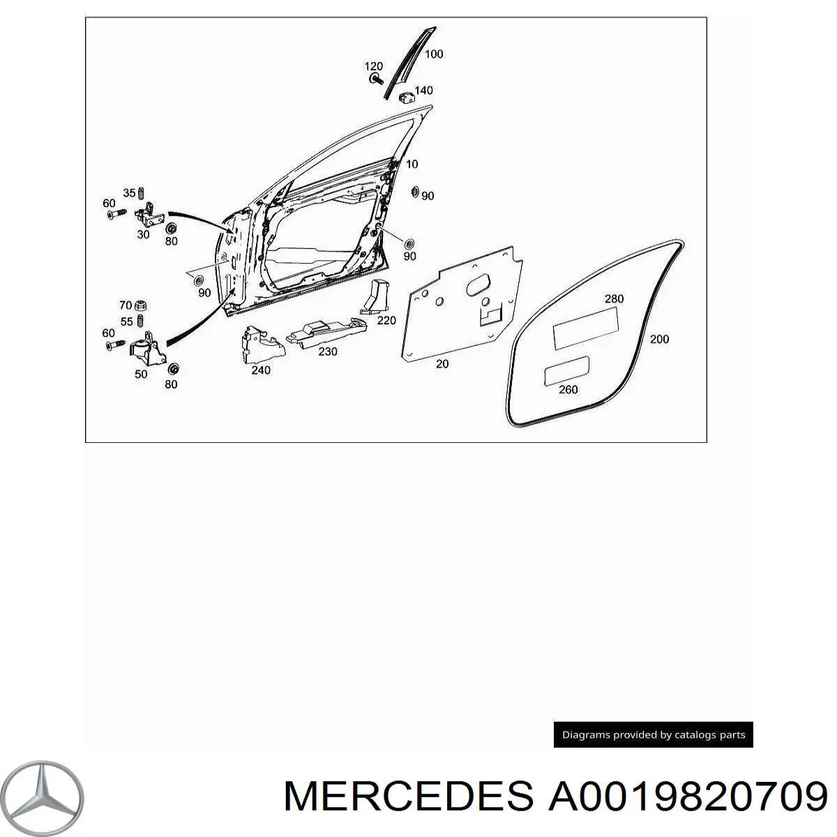  Mercedes A0019820709 precio, desde 5,32 EUR