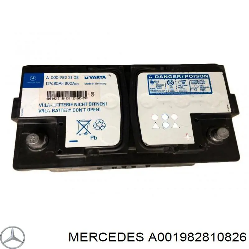 Batería A001982810826 Mercedes