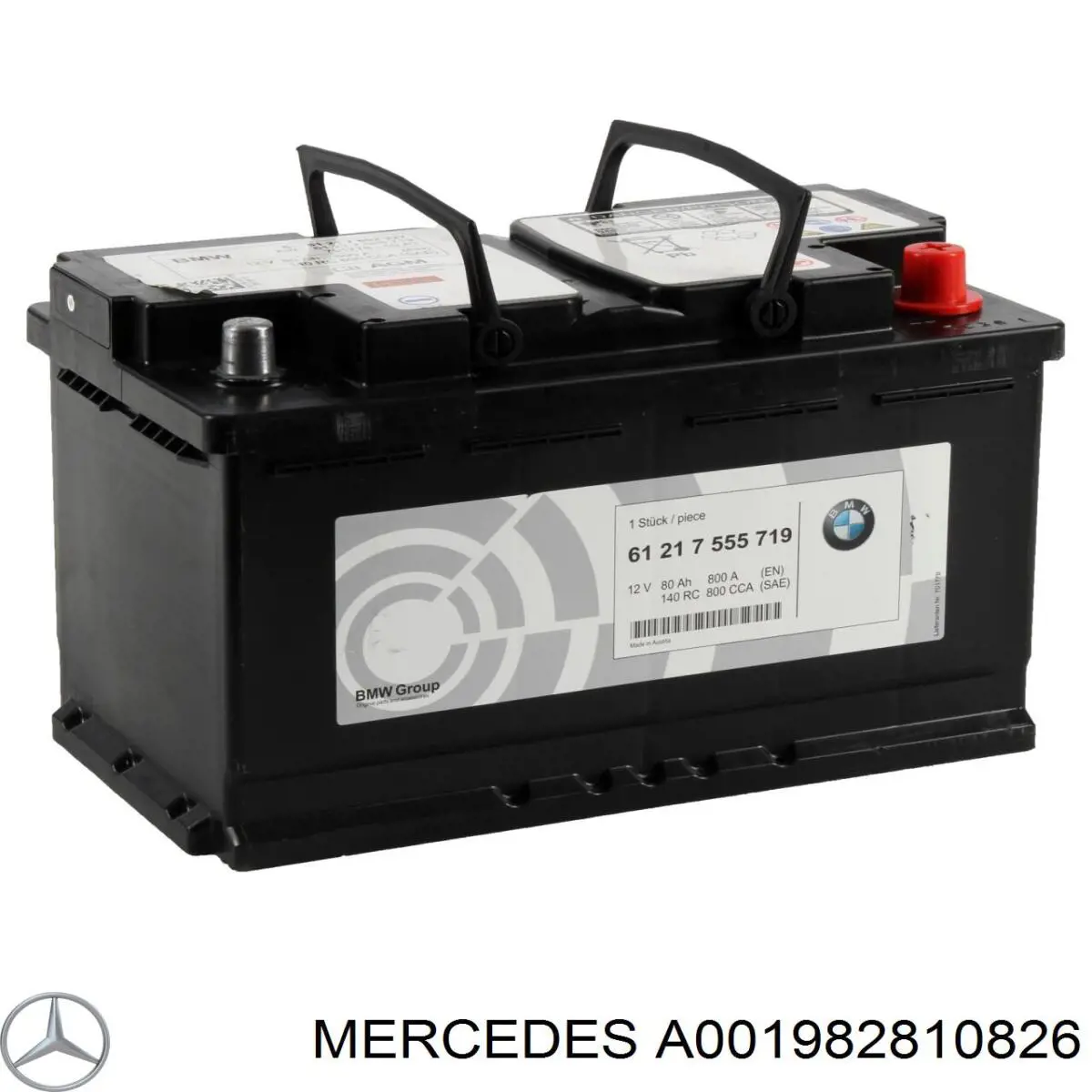 A001982810826 Mercedes Batería Start-Stop